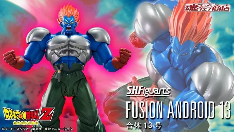 🧲預訂26年10月：《魂SHOP限定》  龍珠Z SHF 合體13號 可動figure S.H.Figuarts FUSION ANDROID 13 action figure 