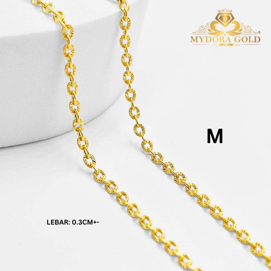 MYDORA Rantai Tangan Sauh Matahari l EMAS 916/22K