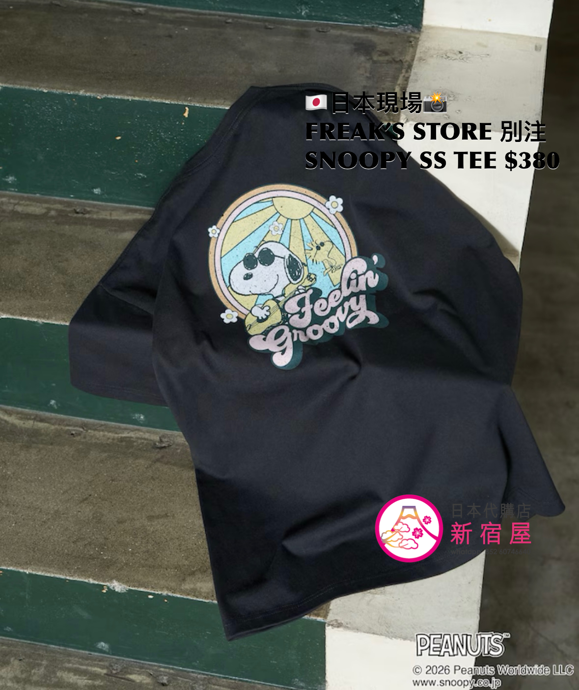 FREAK’S STORE 別注 SNOOPY SS T-SHIRT