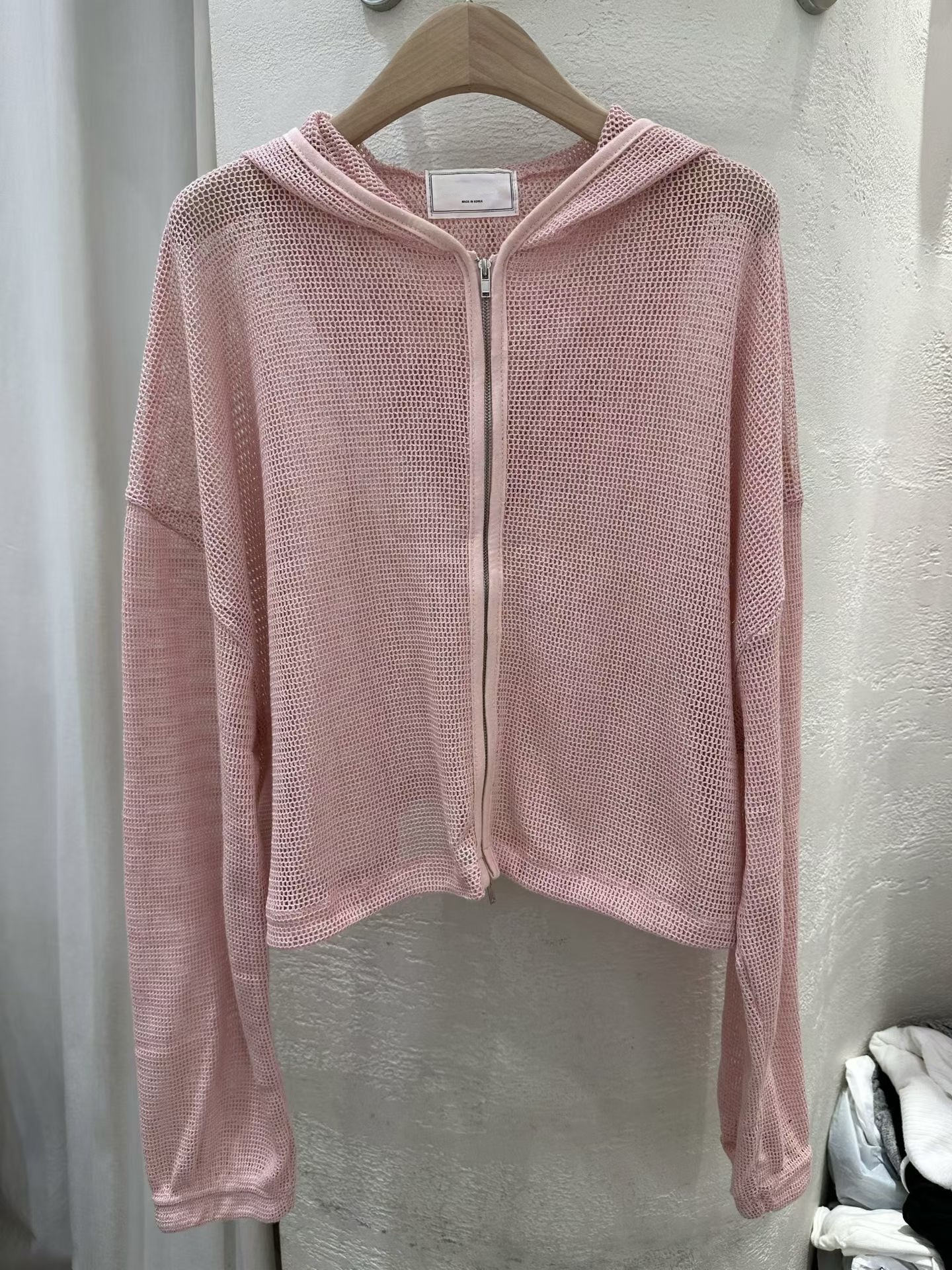 🇰🇷韓國女裝 | Mesh Hoodie zip up outer