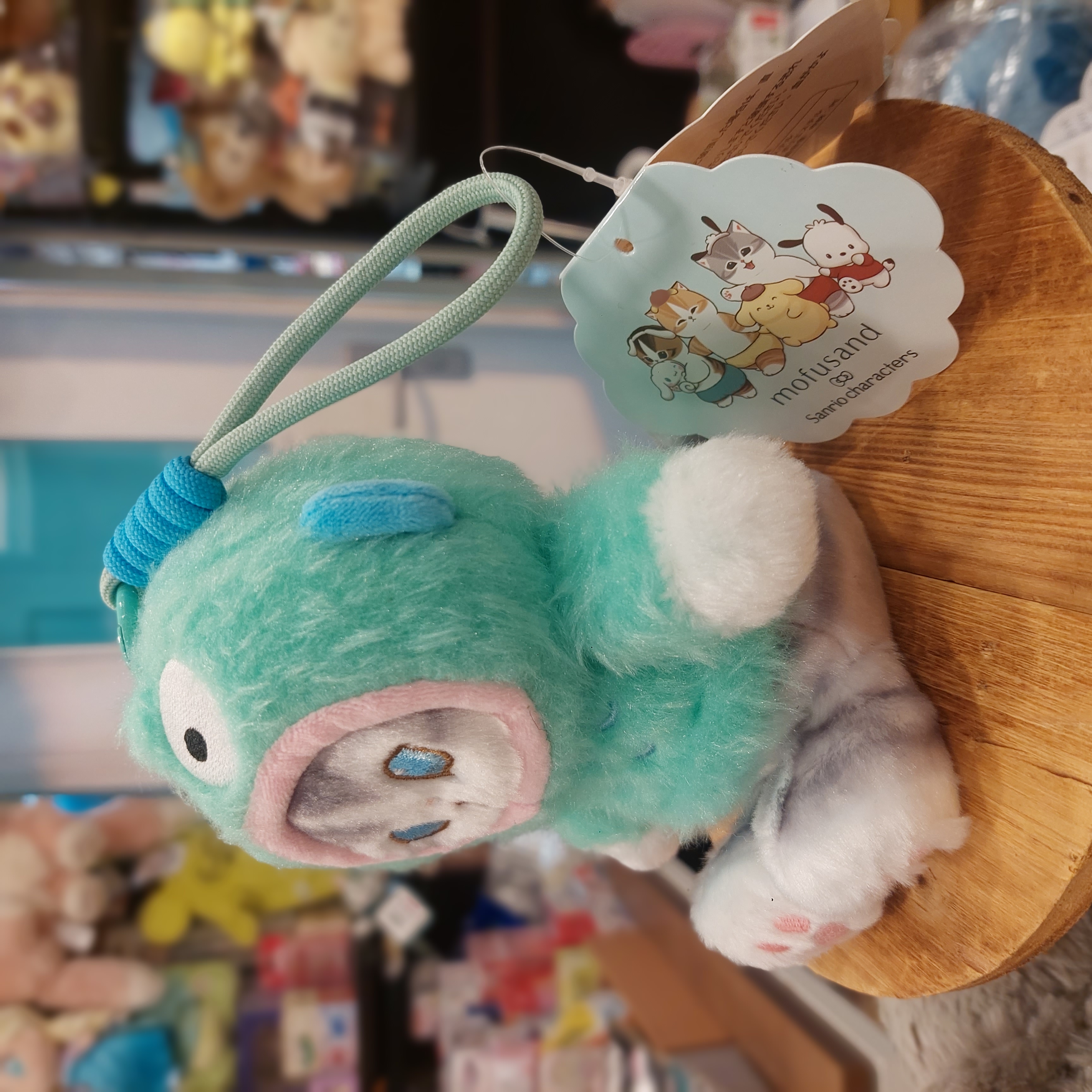 日版 Sanrio Hangyodon 水怪 x Mofusand 鯊魚貓 公仔掛件吊飾 