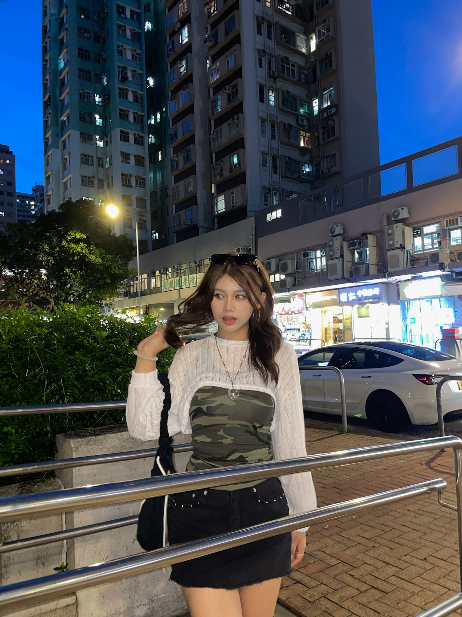 (9)韓國短款透透罩衫外撘