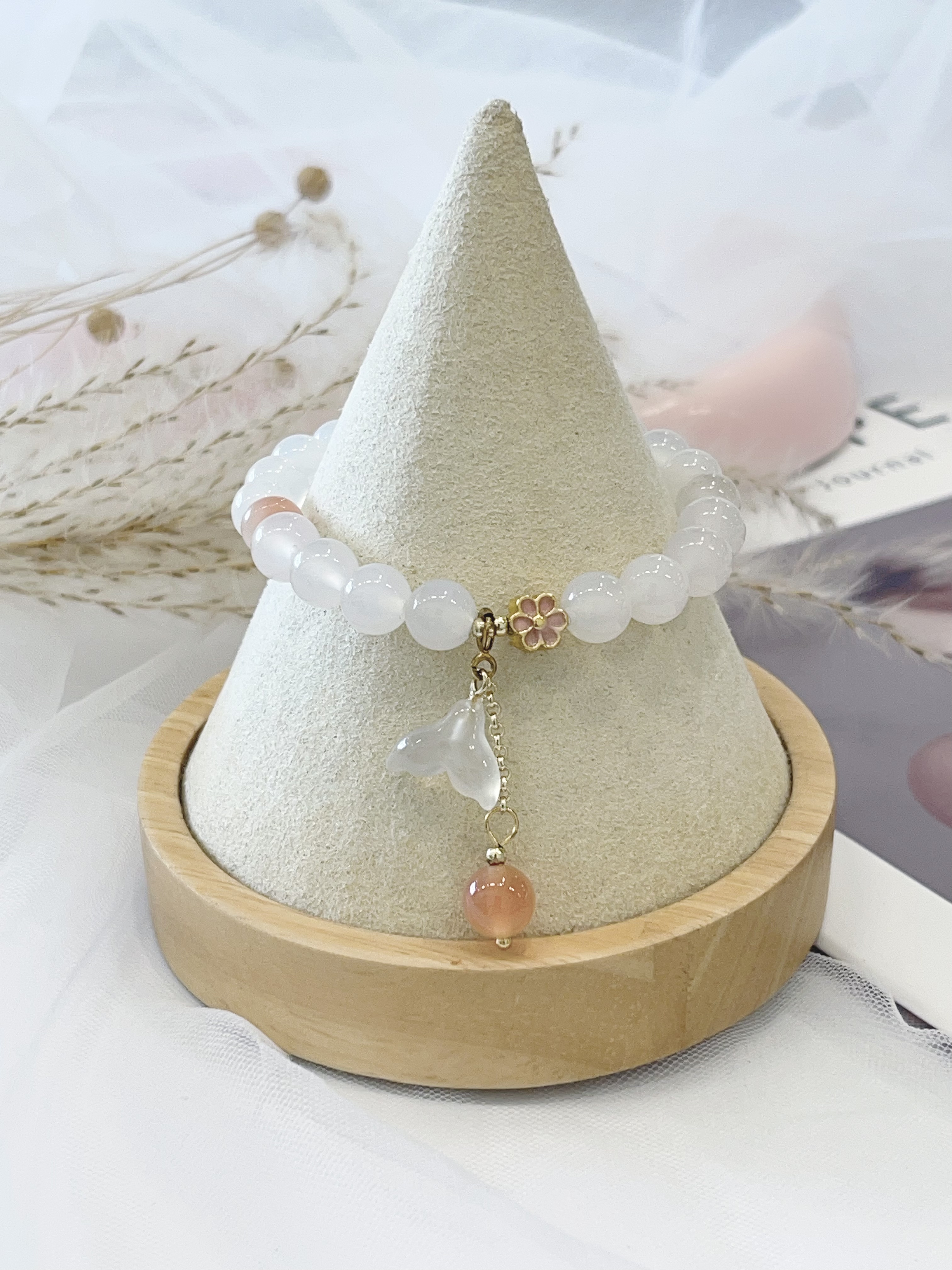 🌸 荔枝冻玛瑙 Lychee Agate｜8mm 