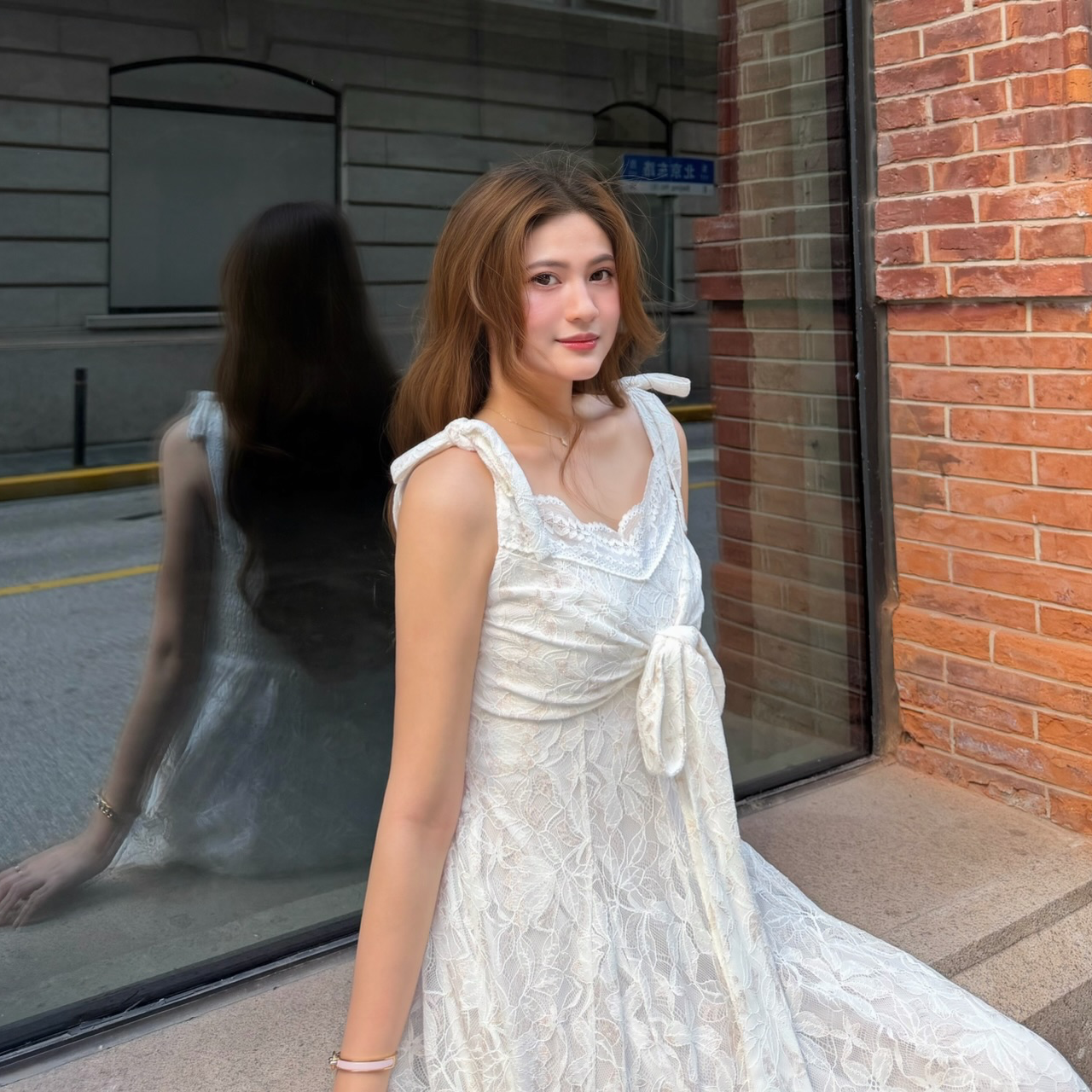 #HANNA-made# Rose Gold Reverie Lace Dress