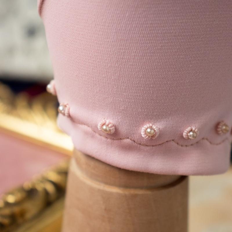 New Old Stock -1960s Made in Japan Pearl-Studded MOD Gloves(Yellow/Lavender/Pink)(MT331)