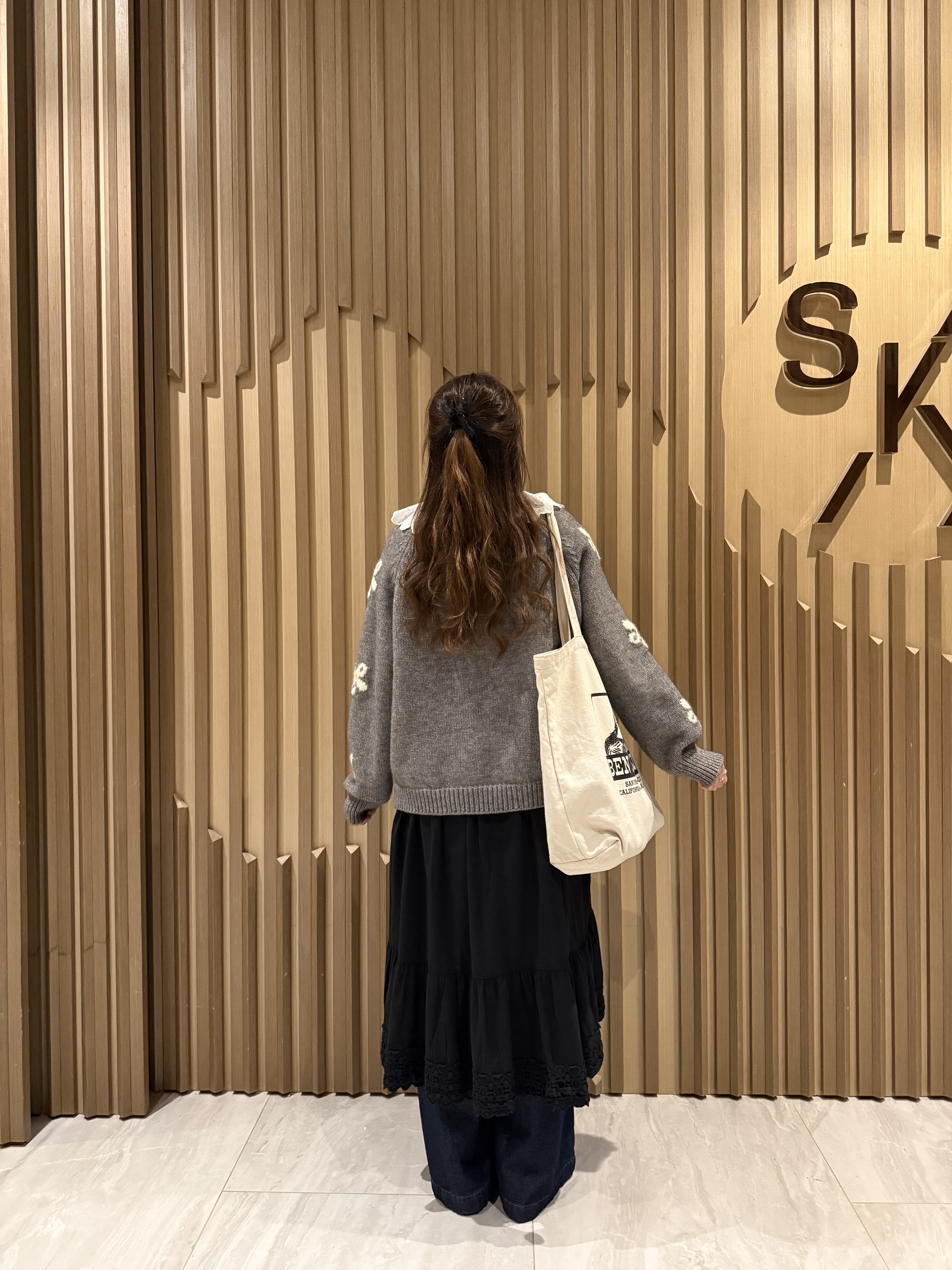 撞色花花雙拉鍊冷外套（淺灰色）