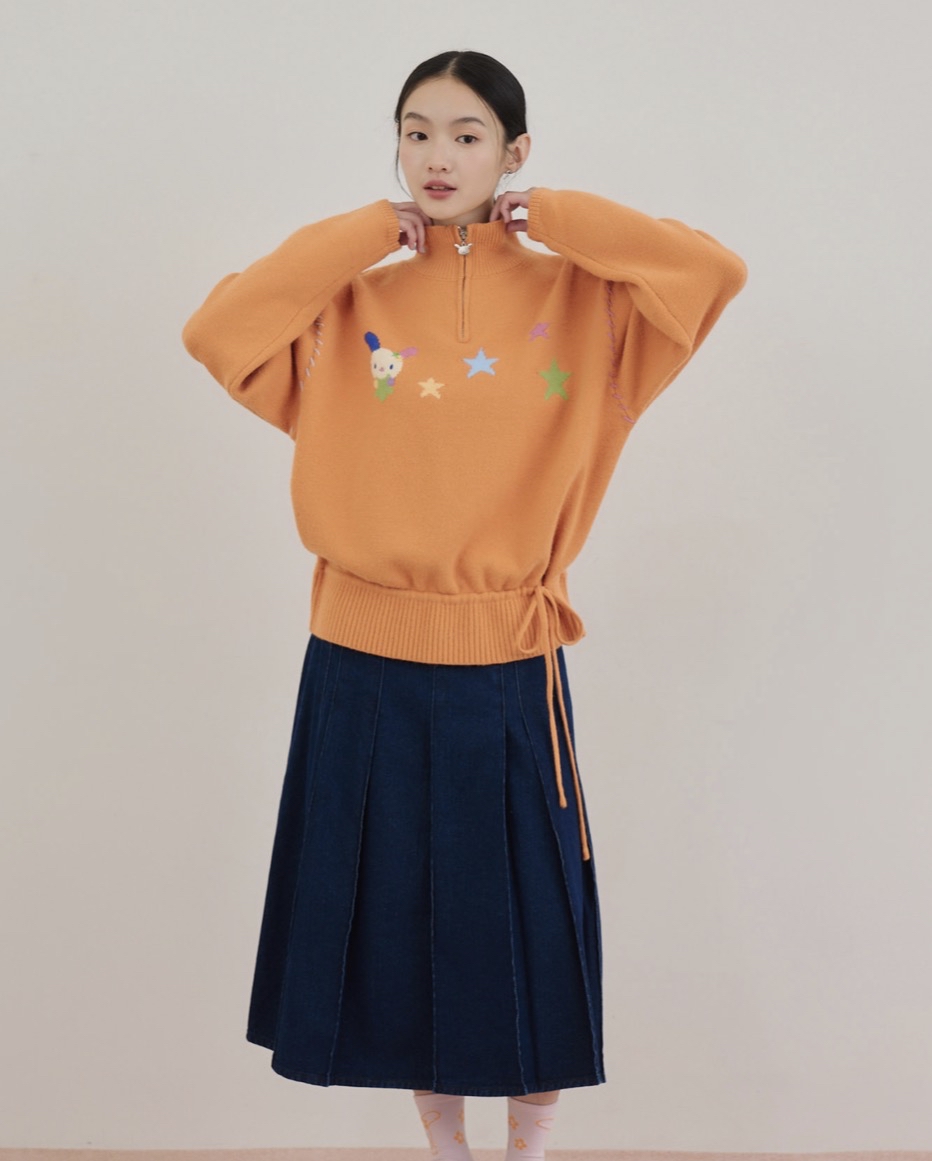 現貨｜聯乘系列 Usahana 拉鍊毛衣