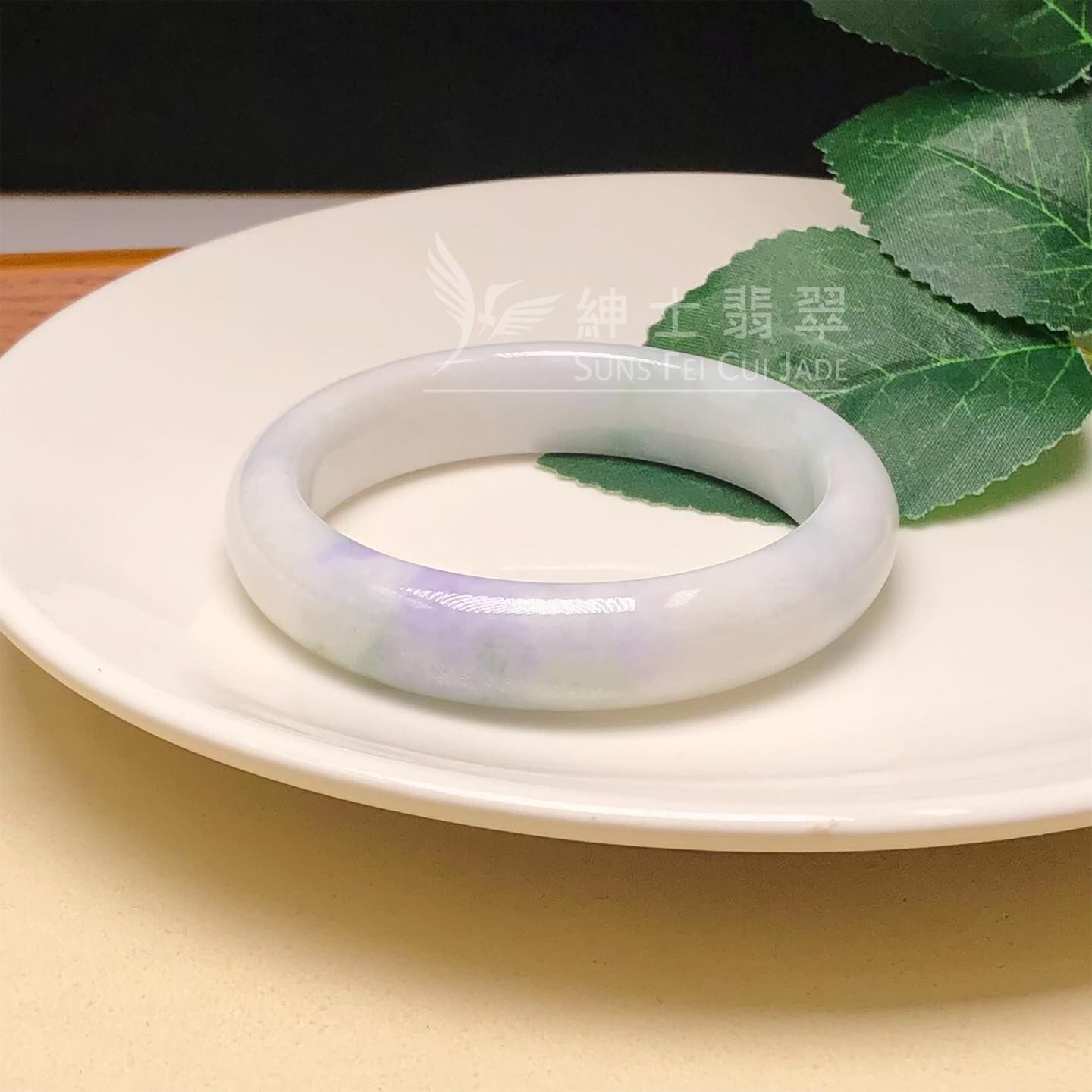 淡紫飄花福鐲51.6mm