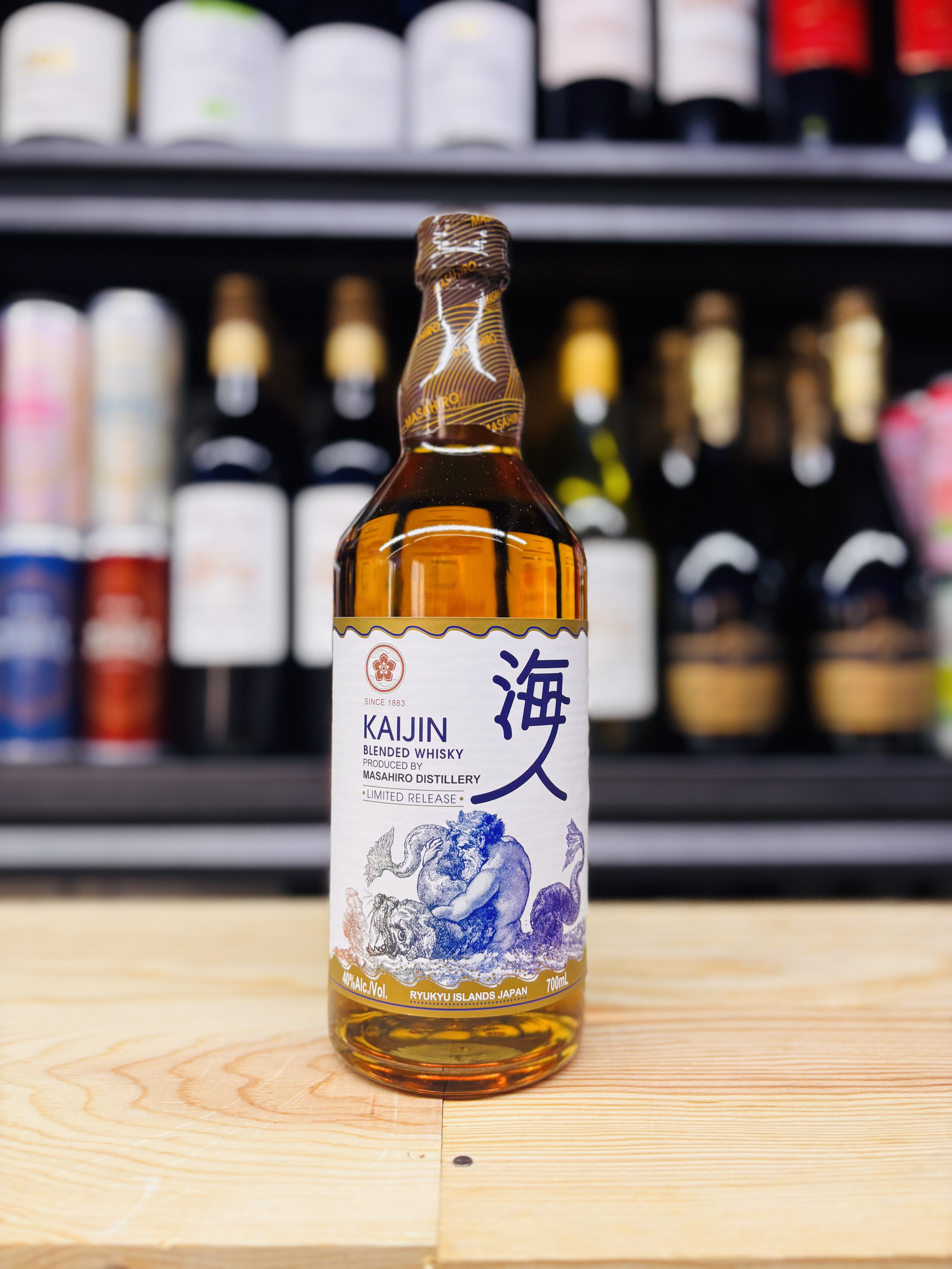 試飲減20元優先碼( KAIJIN20)  海人調和威士忌 (日本) KAIJIN Blended Whisky Japan 40% 700ml 直到2026年6月8日23:55分完