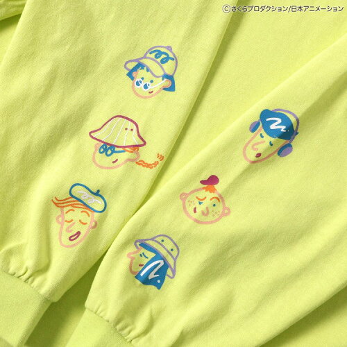 🆕【⭐訂購⭐】🇯🇵  日本直送🌀#櫻桃小丸子 霓虹風格 手繪圖案 長袖TEE［2款選］🌀[ELCA-0210S][260423]