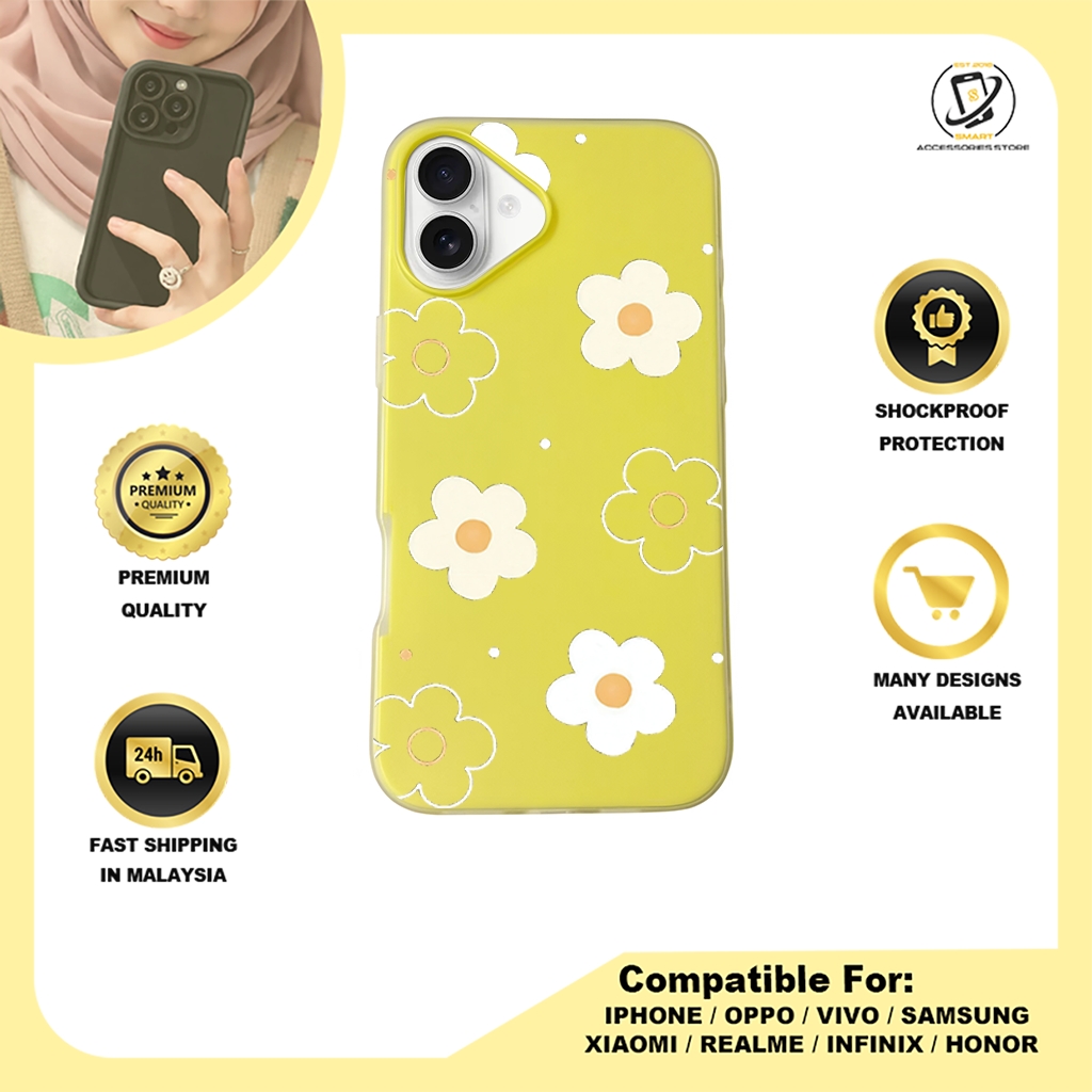 JELLY CASE PHONE FOR IPHONE - DESIGN FLOWER A2