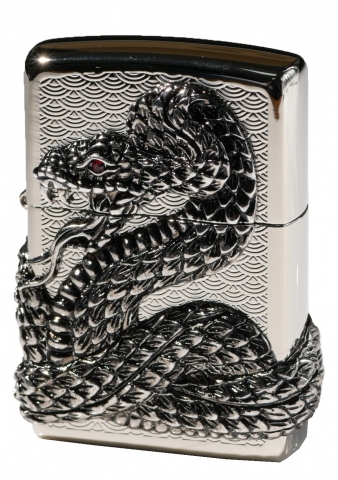 Zippo - ZBT-1-30B / ZA-1-30B 日版 紅寶石銀蛇 防風打火機 | ZIPPO 指定授權經銷商 | 美國製造 | 收藏