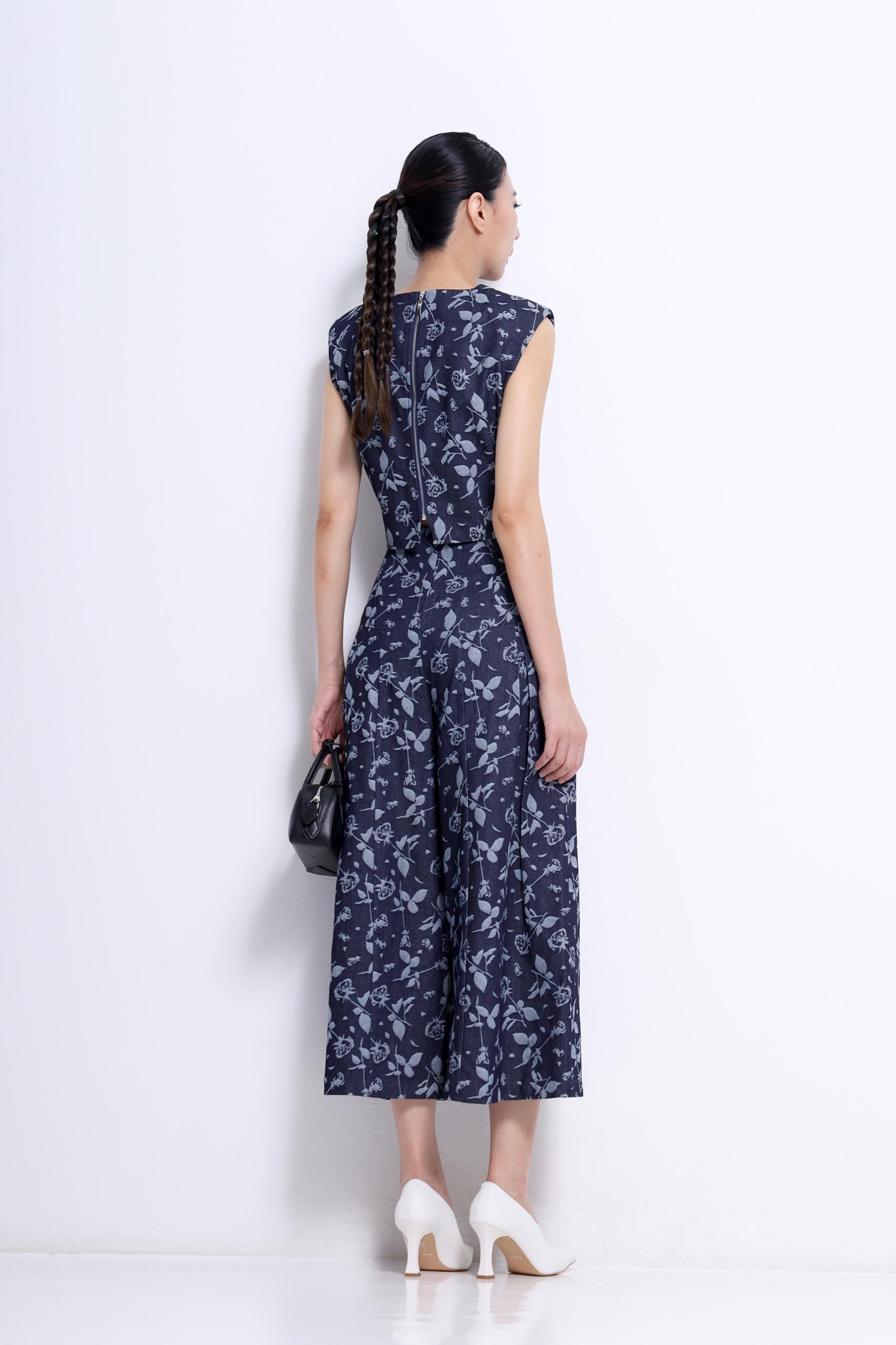 CB2693 OUTSLLV SDRL PAD BLOUSE