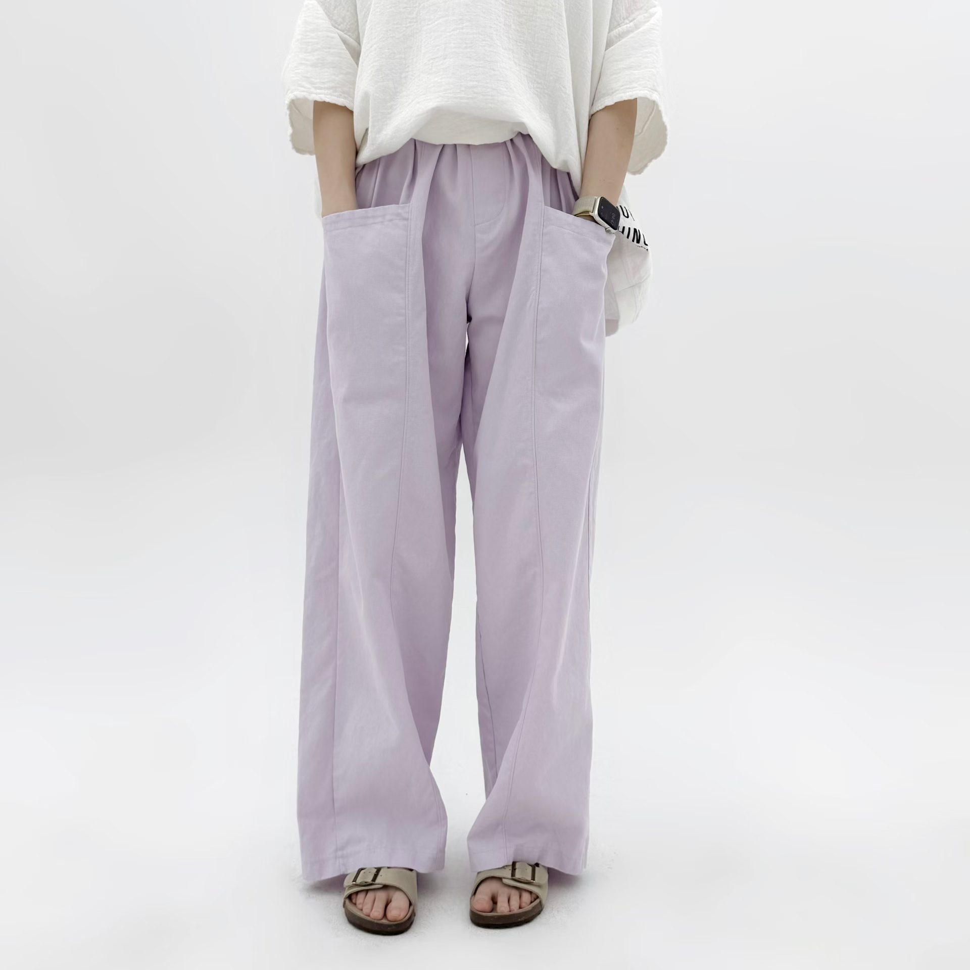 SC OX 外袋純色長褲