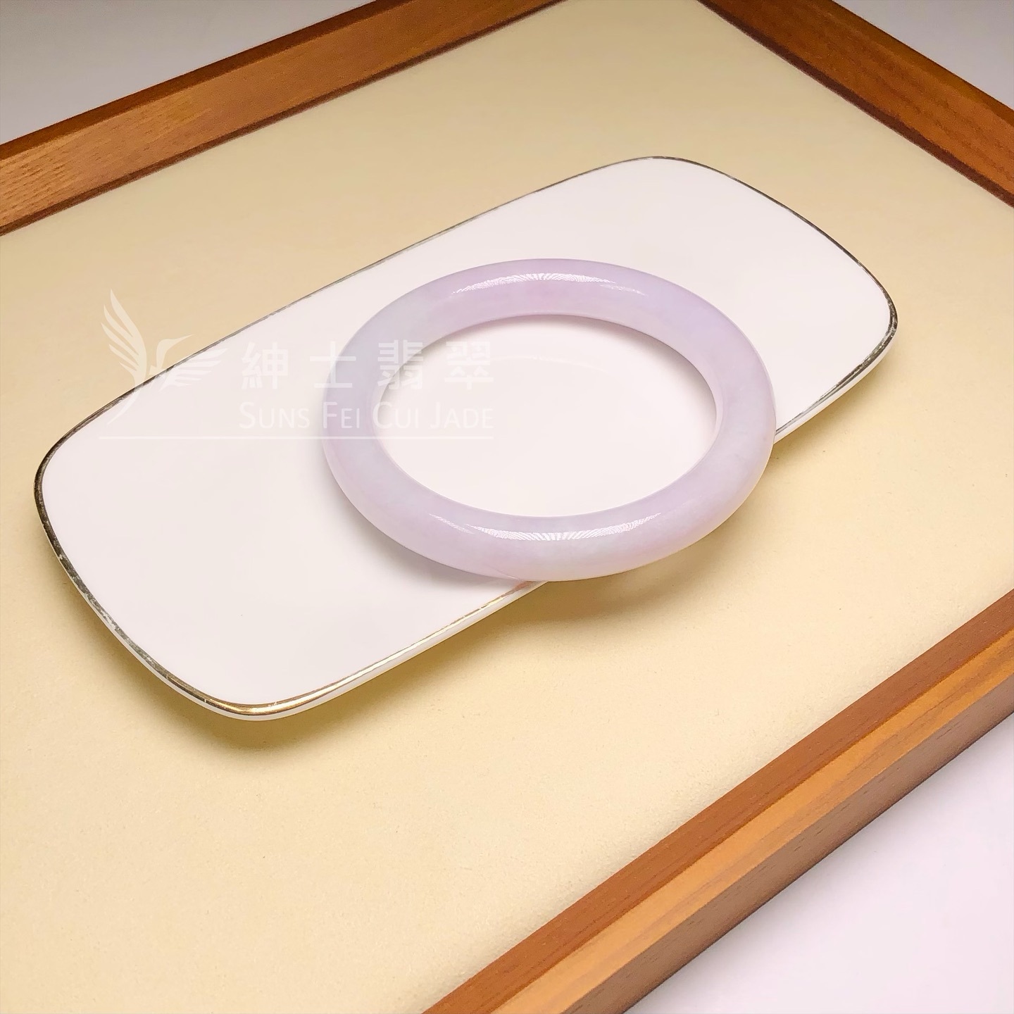 木那粉紫春彩圓鐲61.7mm