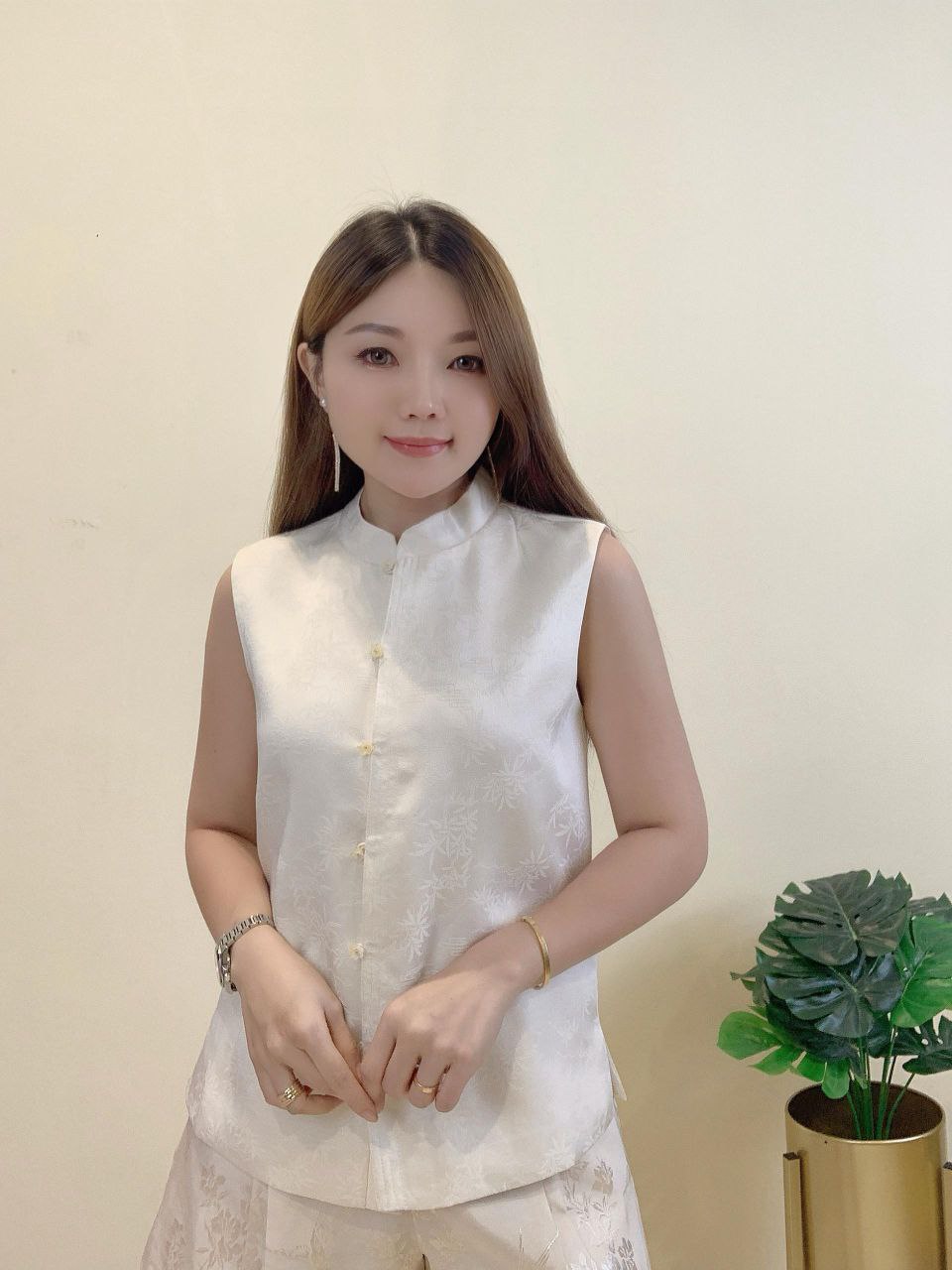 无袖旗袍式上衣 1725