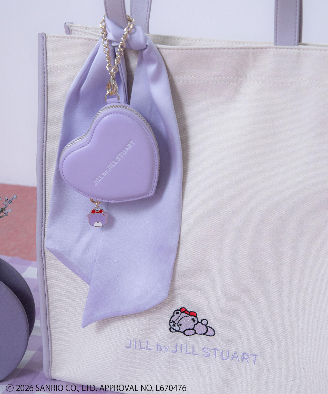 🎀【預訂】 JILL by JILL STUART Tiny Chum Collaboration Tote Bag - Lavender
