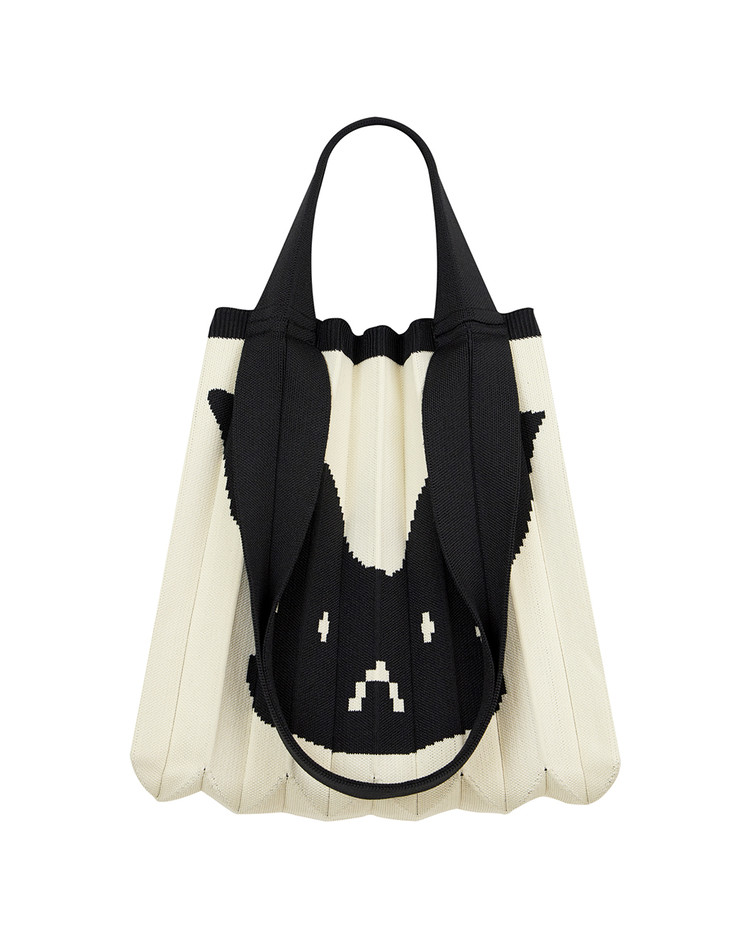 PLEATSMAMA Rabbit Edition Two-way Shopper Bag (Rabbit Dot、Big Rabbit)