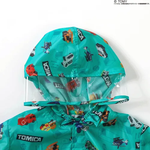 日本直送~新款Tomica兒童雨衣 可背書包