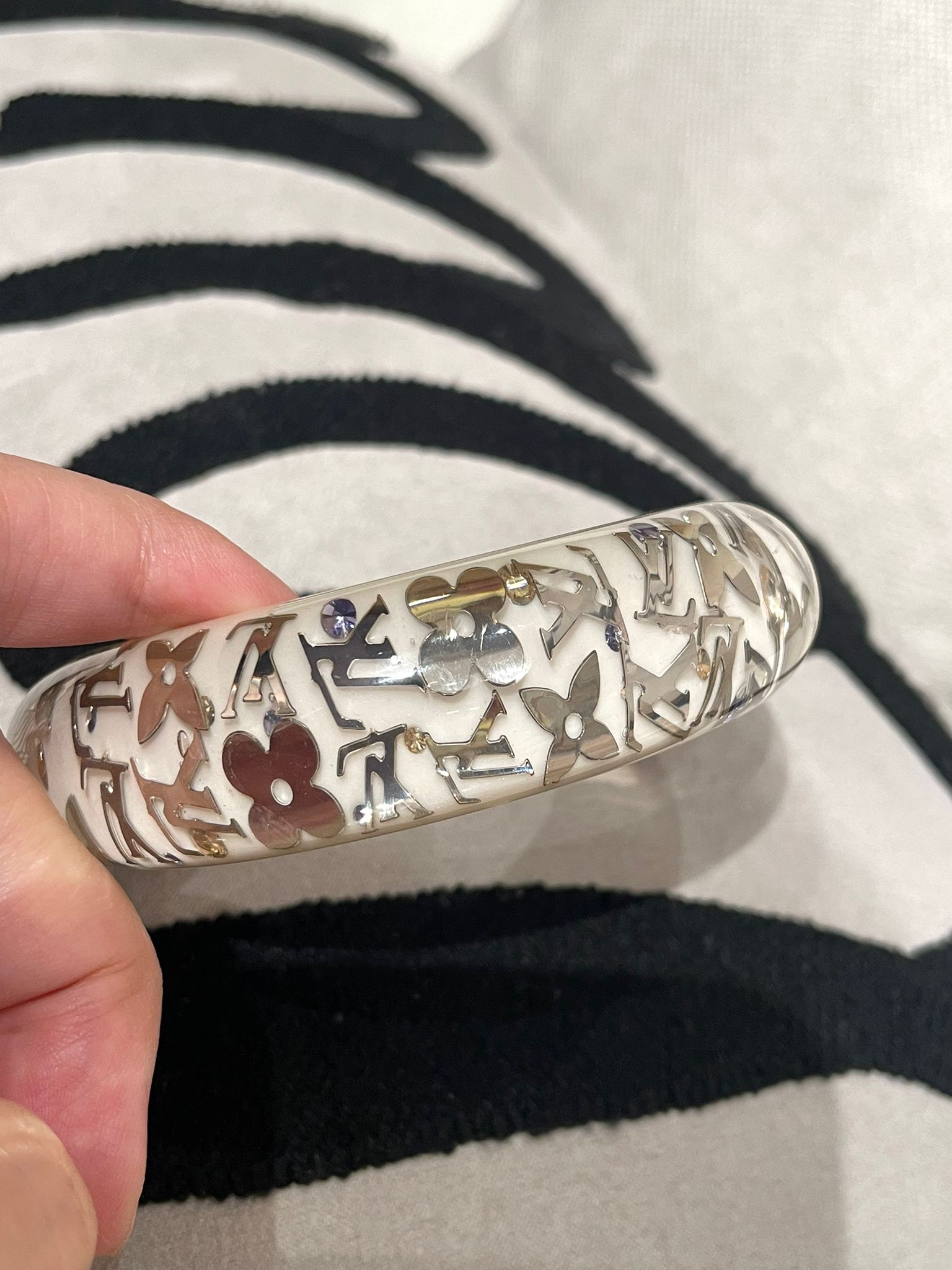 LV Inclusion Wide Bangle Bracelet 100%Authentic, 98%New