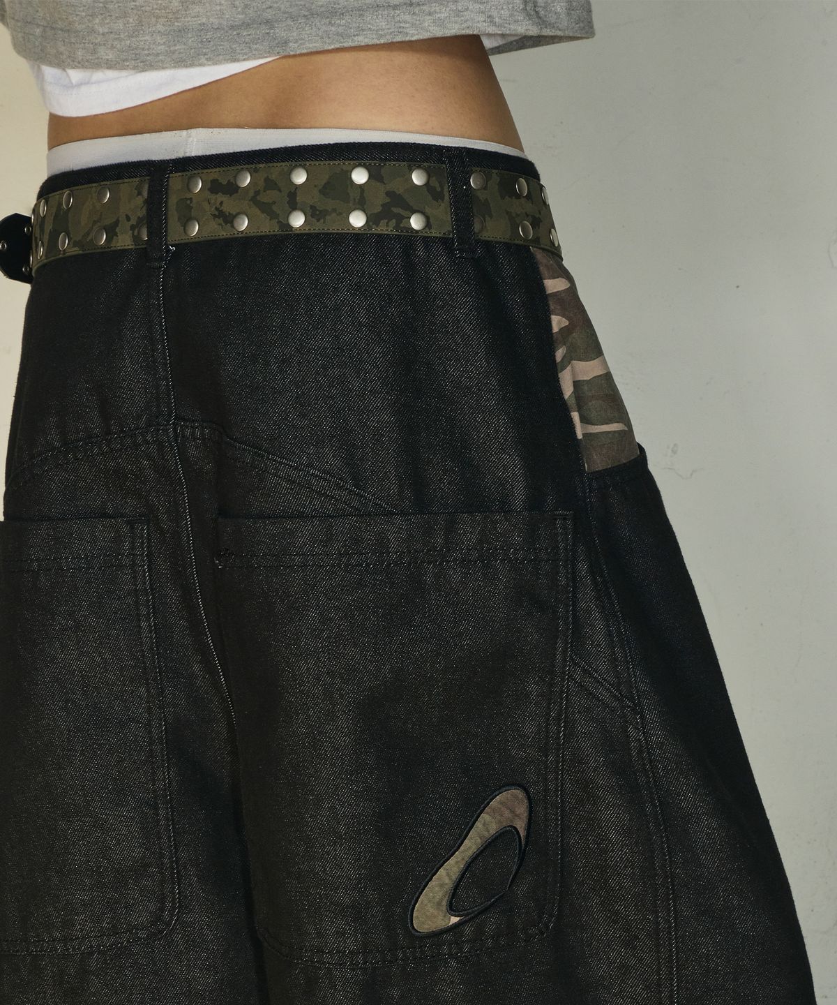 🇰🇷訂購｜SCALLYWAG 26SS｜Double stud belt  CAMO 