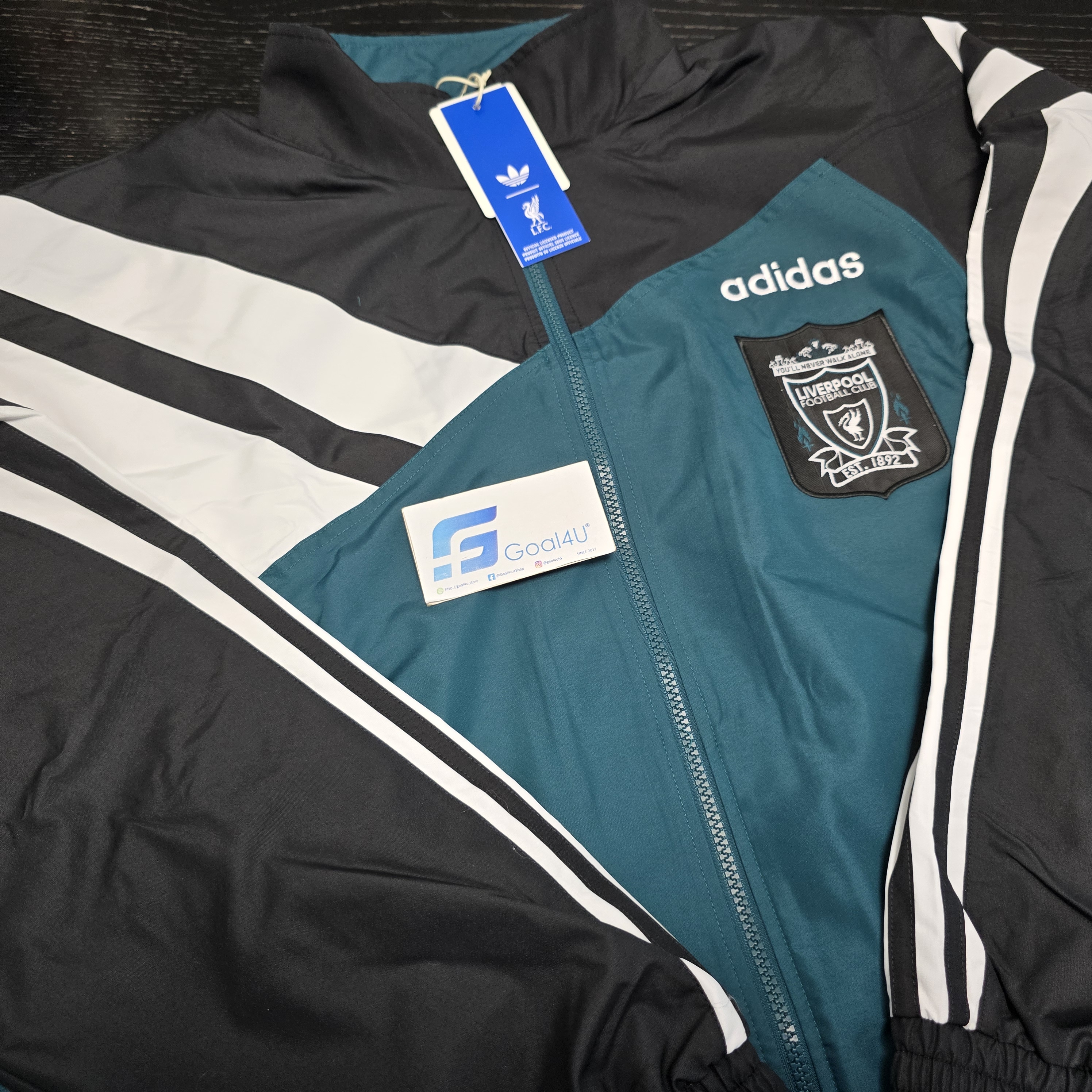 🟢⚪**經典重現！Adidas Bringback Liverpool 利物浦 1995-96 Track Top (可加印AXA) KA8094