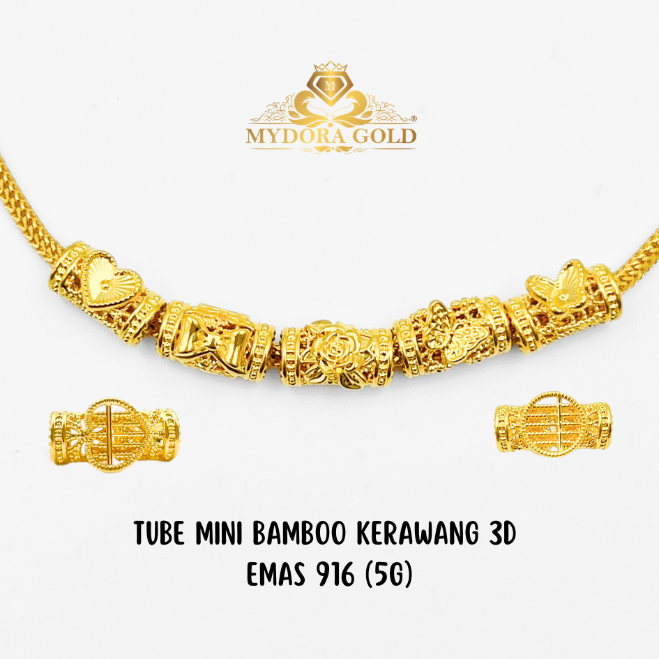MYDORA Tube Mini Bamboo Kerawang 3D (5G) l EMAS 916/22K