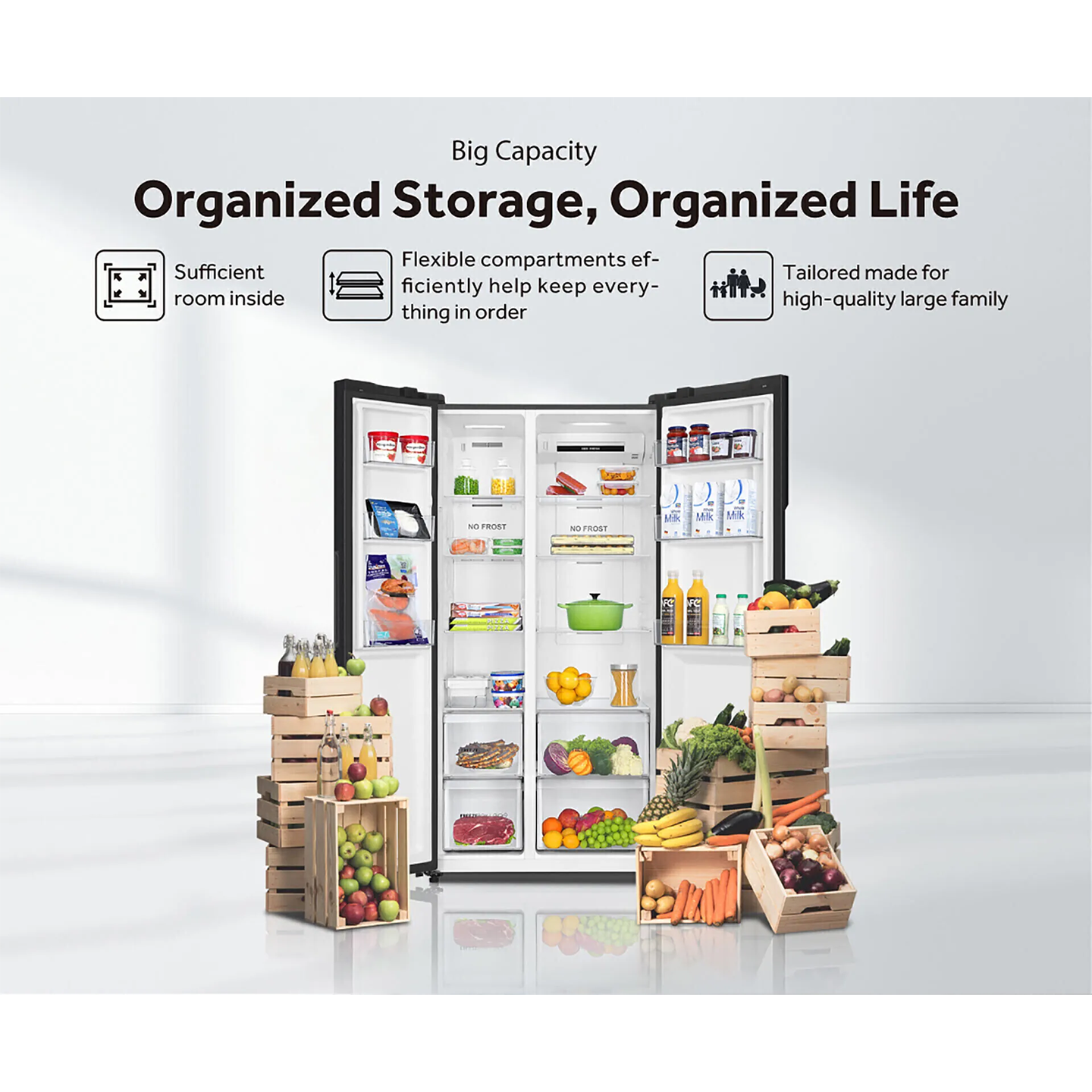 Haier 609L Side by Side Inverter Refrigerator (HRF-IS609XM)