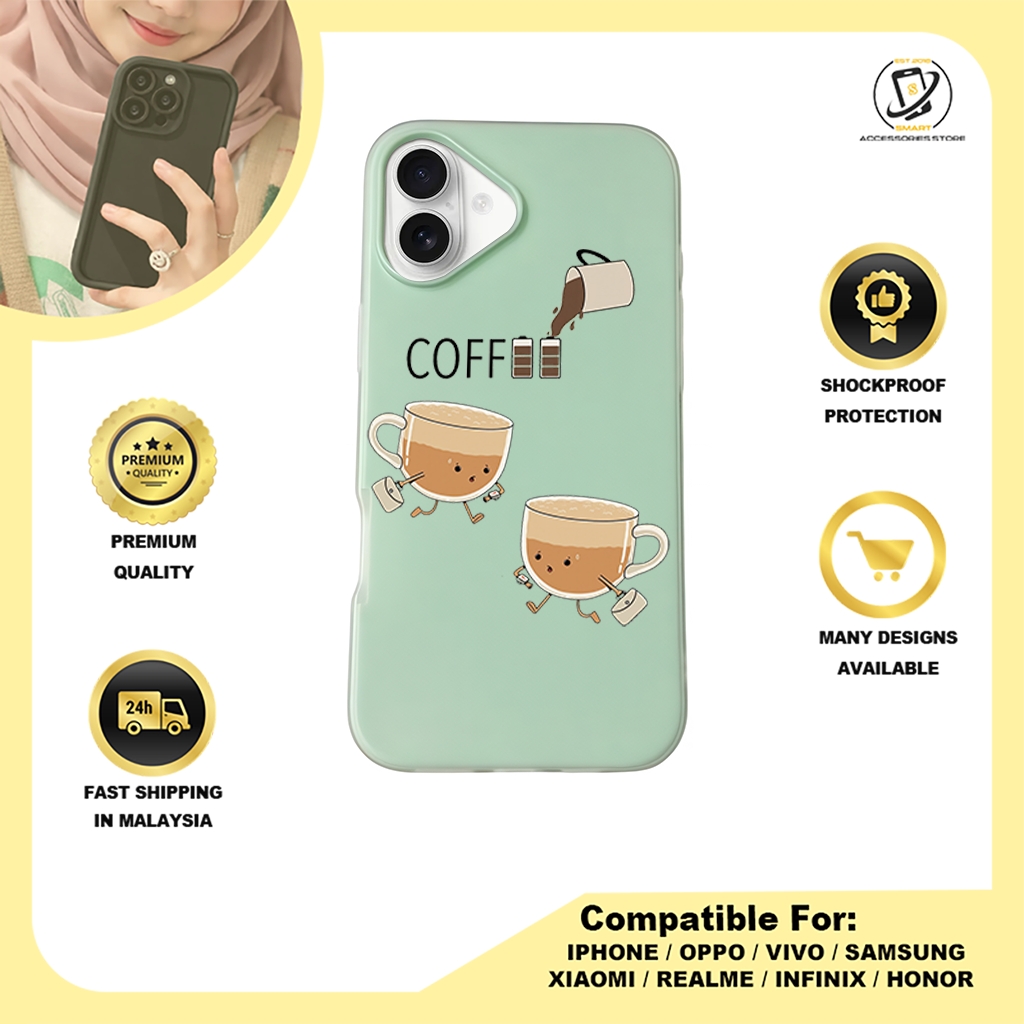JELLY CASE PHONE FOR IPHONE - DESIGN COFFEE B