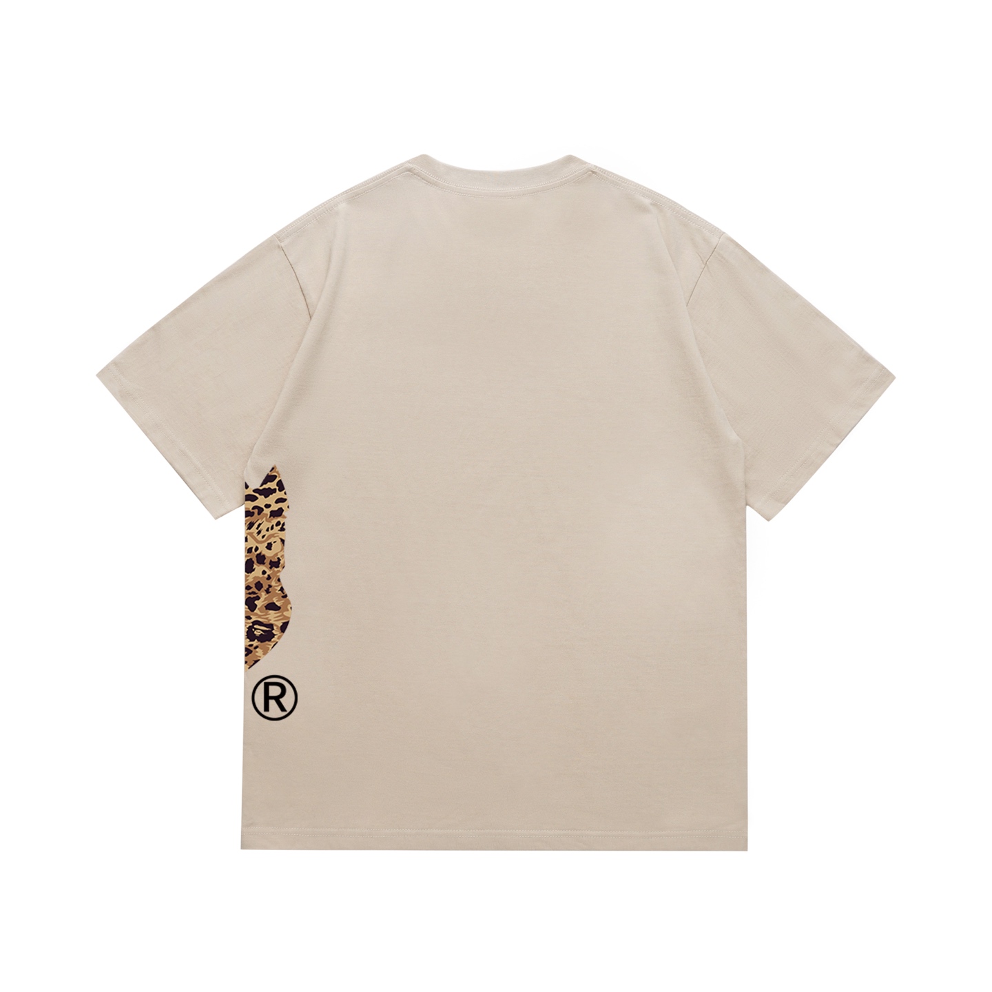 Bape Wild Leopard Pattern Ape Head Relaxed Fit Tee
