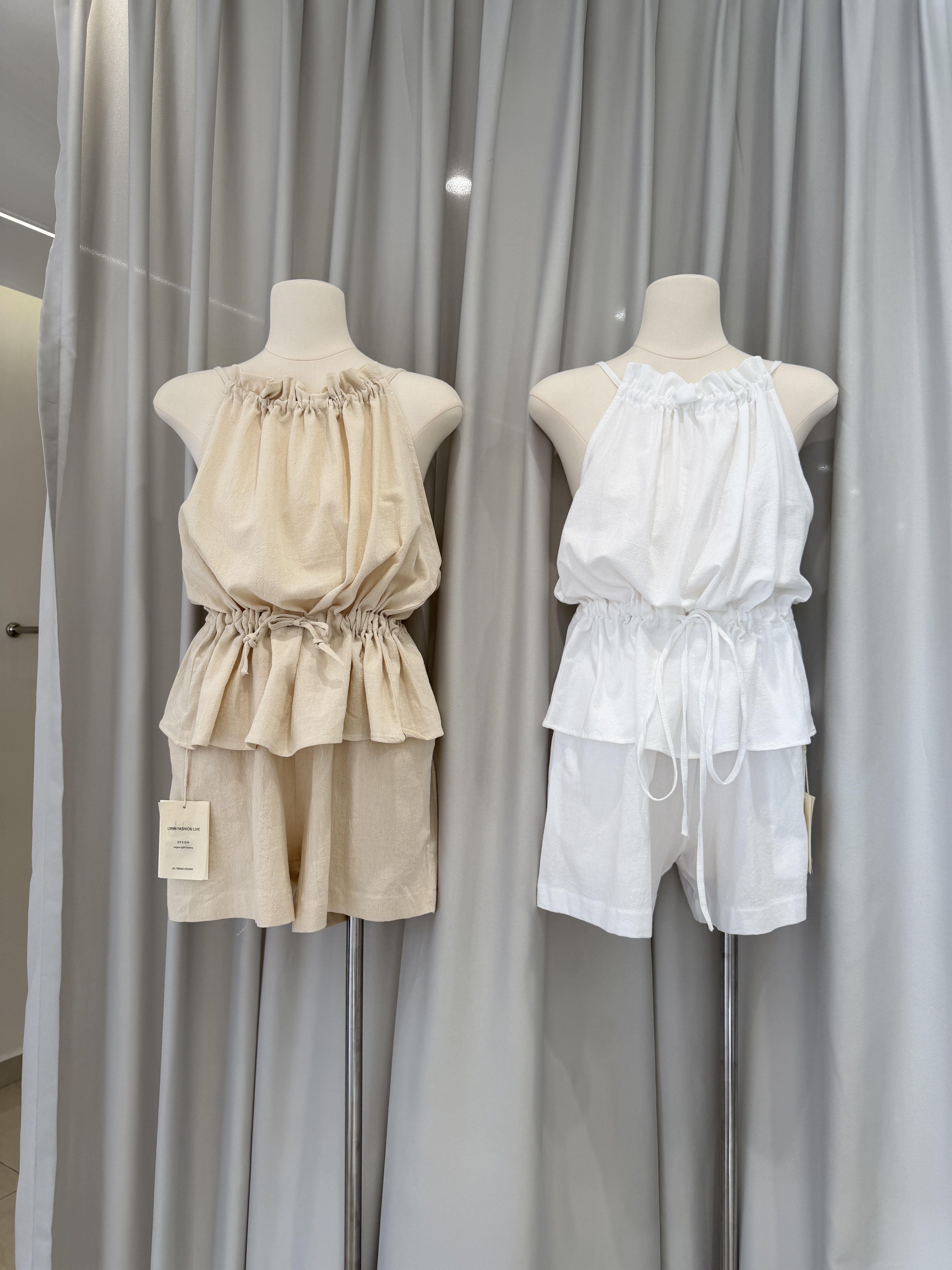 6532 百搭气质挂脖两件套