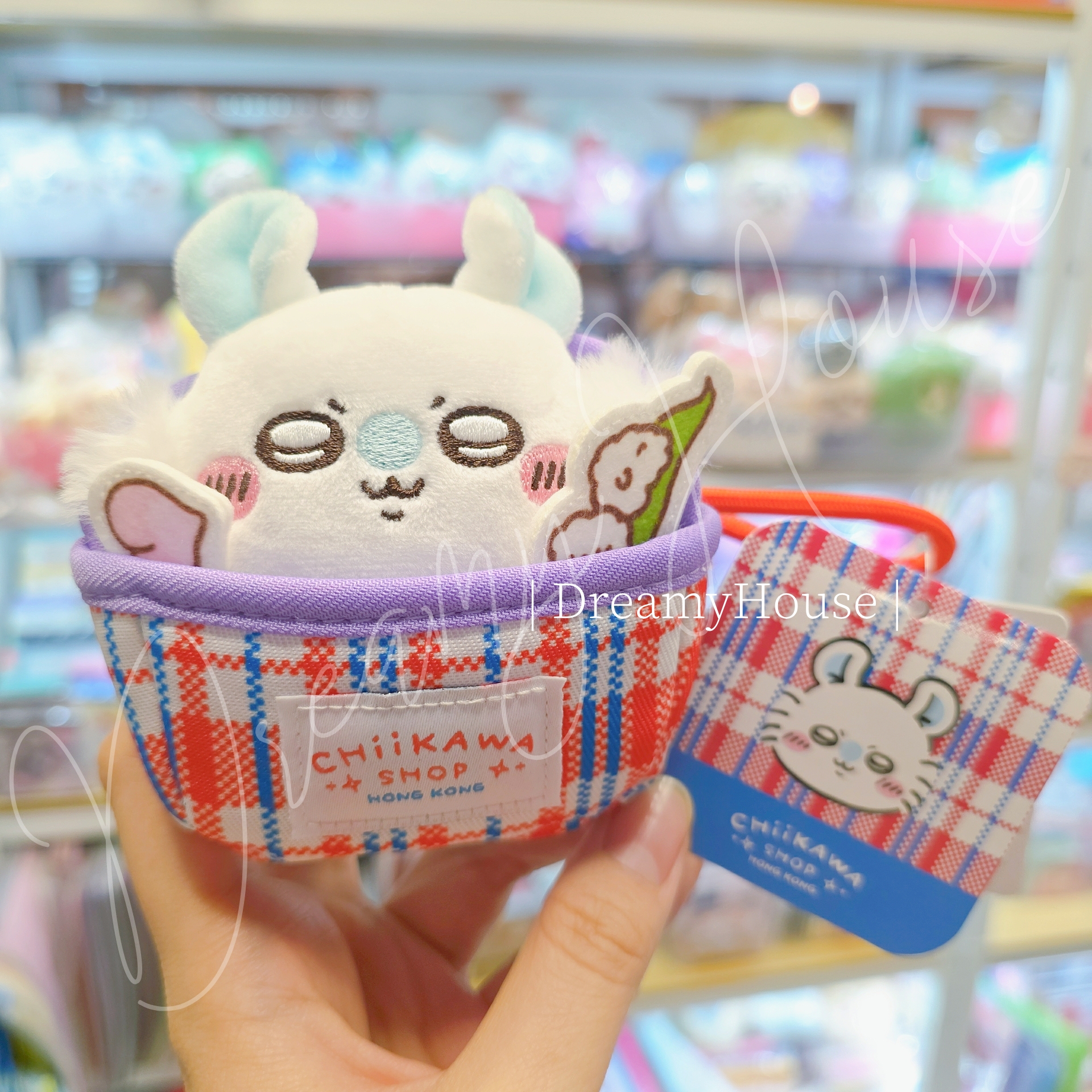 香港 Chiikawa 「CHIIKAWA SHOP in HONG KONG」紅白藍系列 公仔吊飾