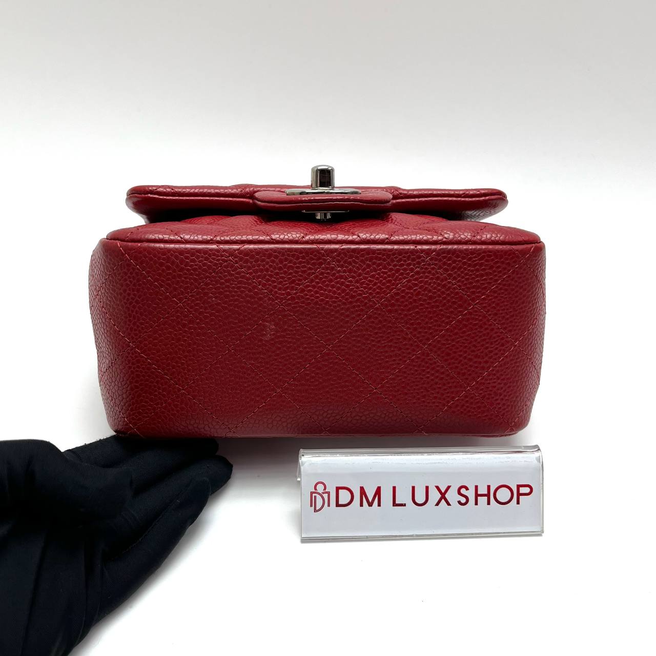 Chanel Red Caviar CF Mini Square (Serial 18)