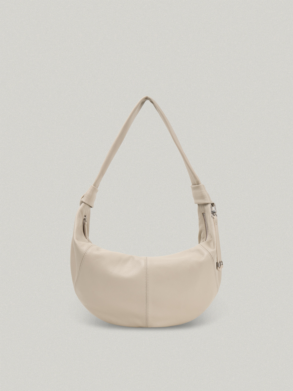 AMANT HOBO BAG - PLAIN (ECRU/ BLACK) 