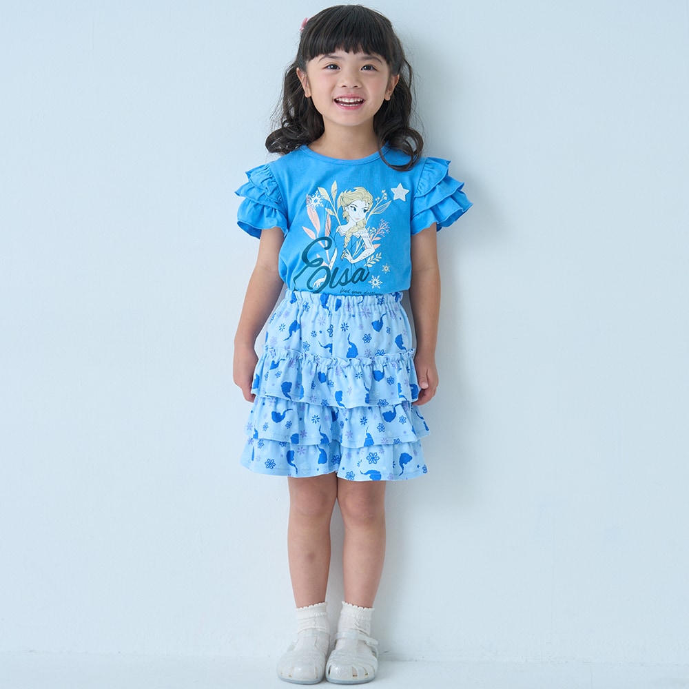 🆕【⭐訂購⭐】🌀 🇯🇵 日本直送 #Disney #Elsa / #Rapunzel 速乾 多層荷葉邊 裙褲🌀 [ELCA-0194][260421]