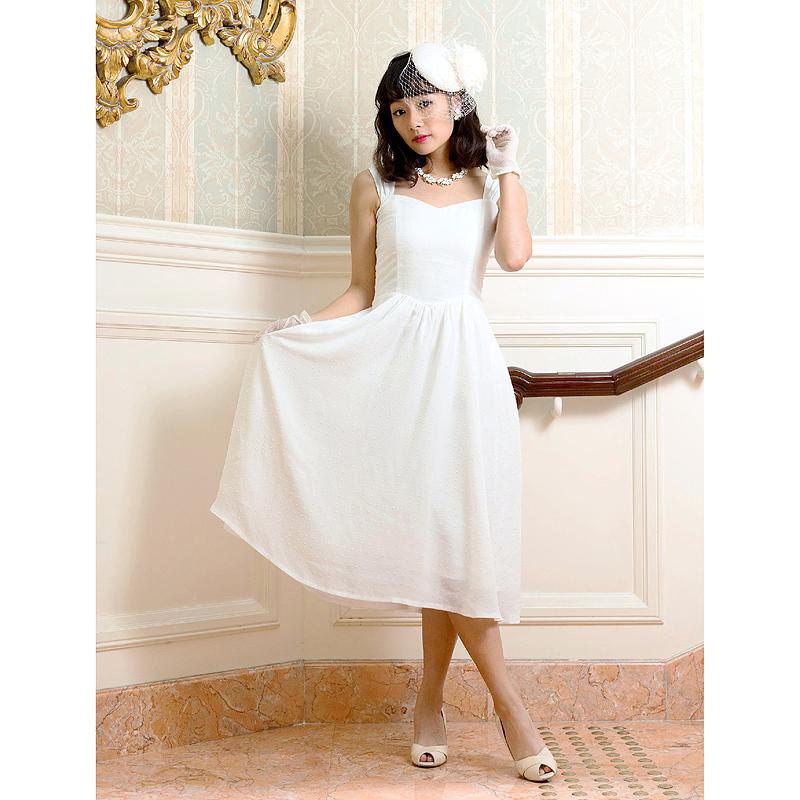(SOLDOUT) Roman Holiday Sweatheart White Dress(FM021)
