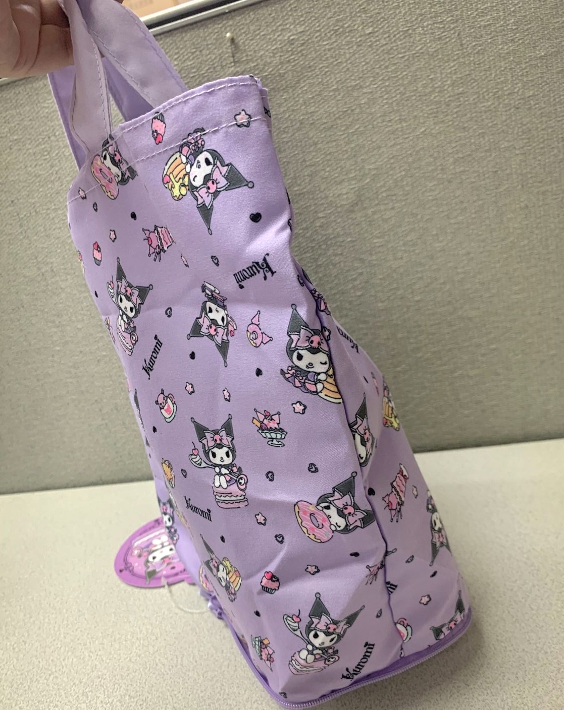 🌈 Sanrio global Kuromi 收納迷你 手提袋 環保袋 