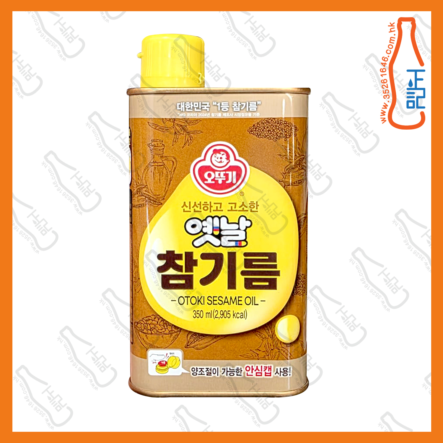 ==不倒翁 芝麻油 350ml /罐