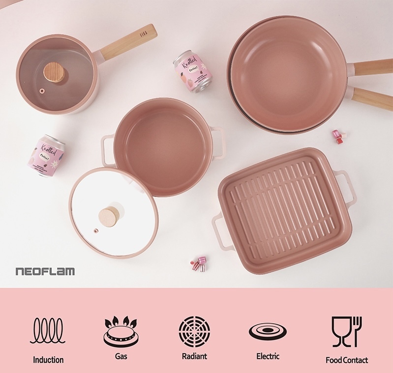 Neoflam Fika Pink廚具系列 （適用於電磁爐）