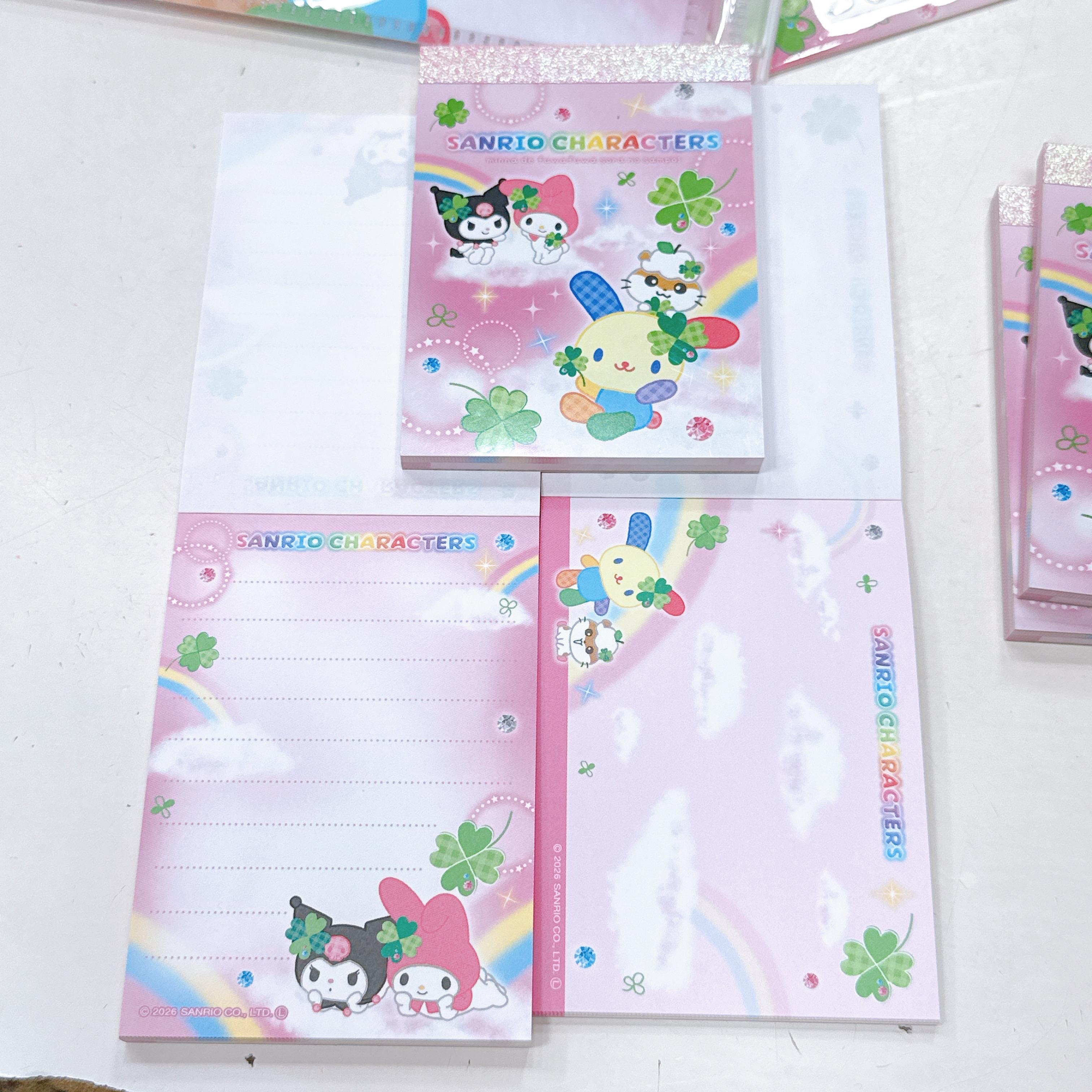 日本直送Sanrio彩虹兔usahana 玉桂狗Kitty幸運四葉草文具系列