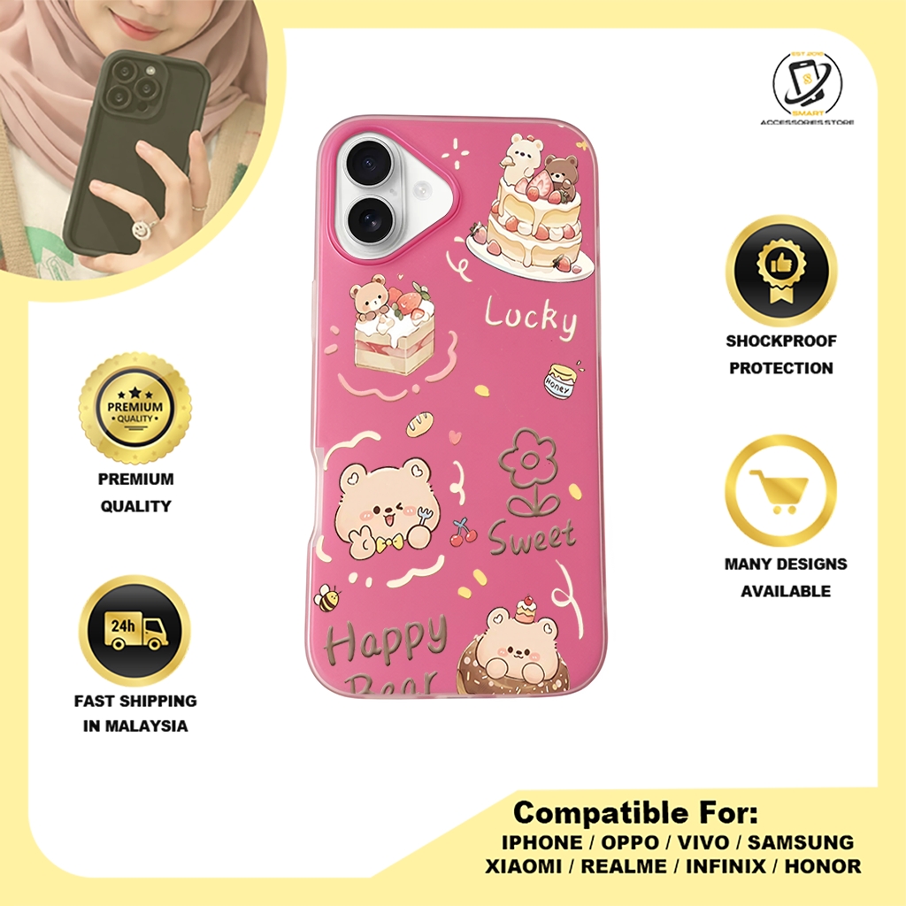 JELLY CASE PHONE FOR IPHONE - DESIGN BEAR B