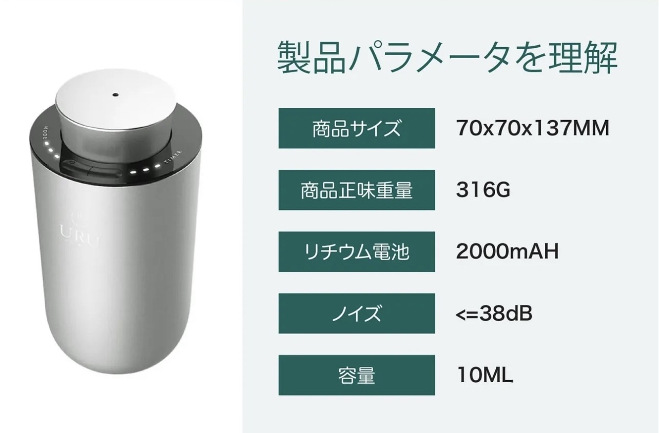 URU 無線無水式香薰噴霧機
