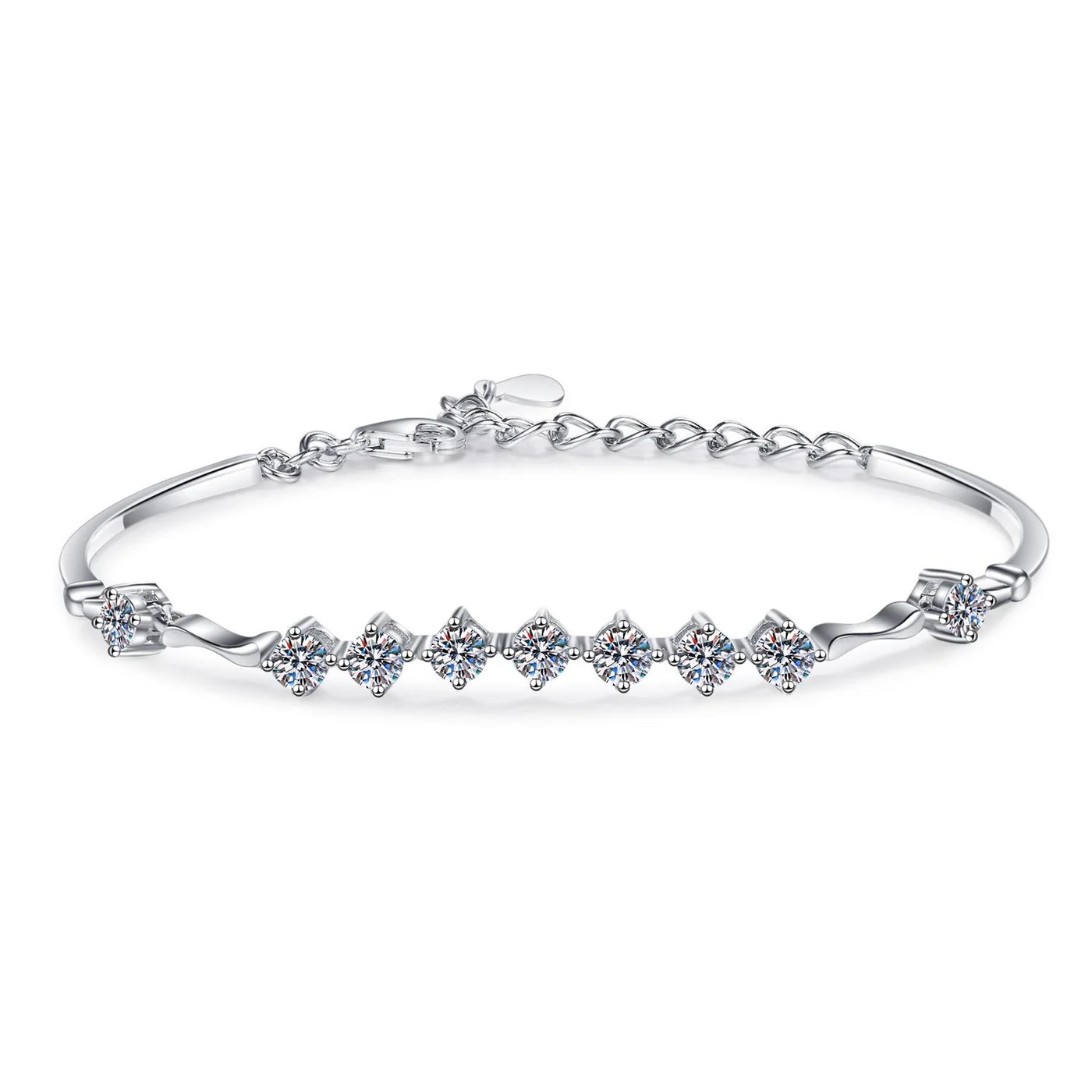 JBM032 MOISSANITE SILVER BRACELETS