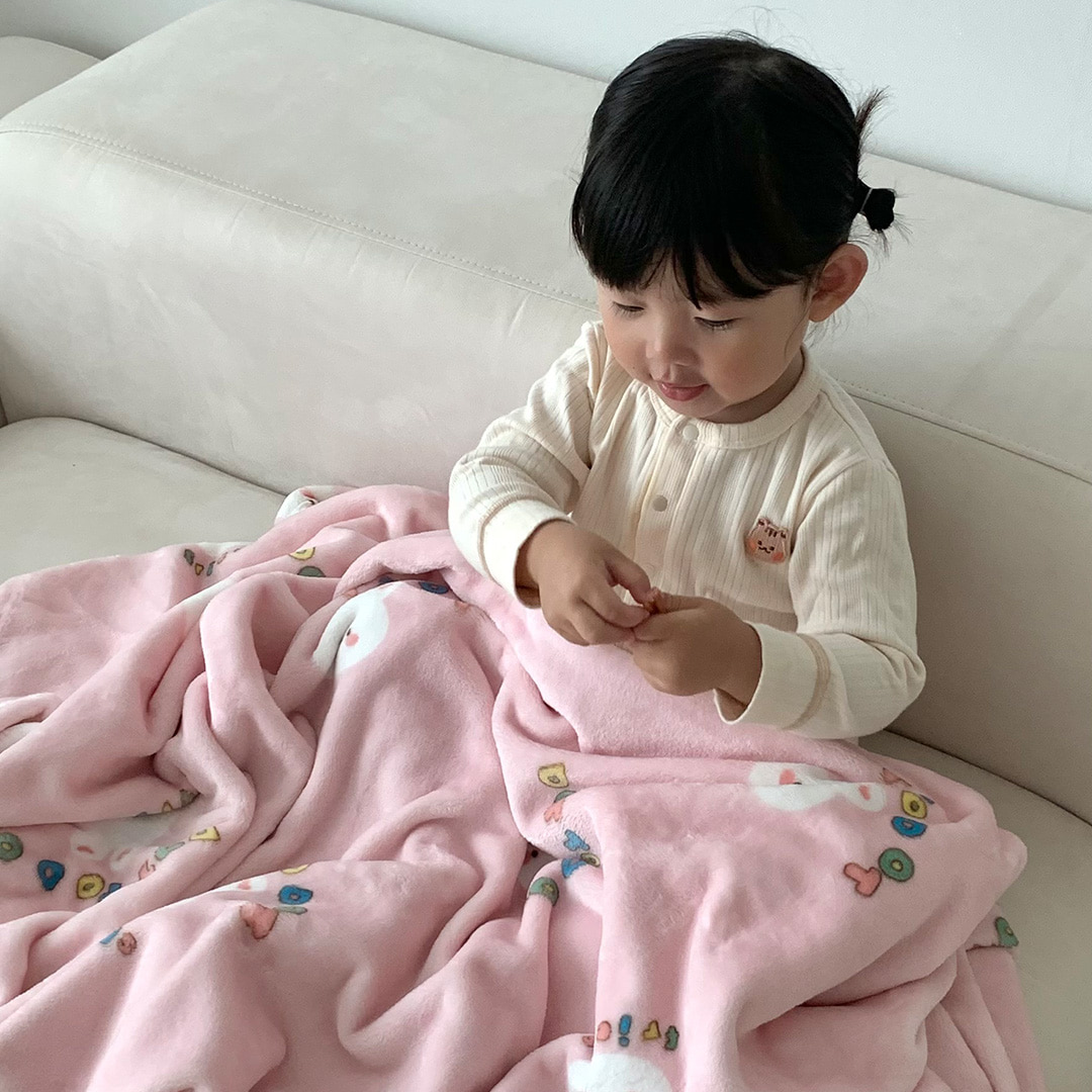 DOTTODOT 彩字軟萌物語系列-極細觸感毛絨毯