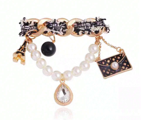 Parisian Glam Charm Brooch