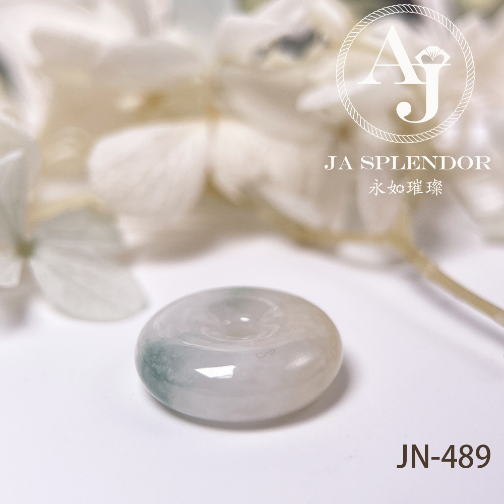 JN-474/485/489/490 天然翡翠A玉 黃加綠小平安扣