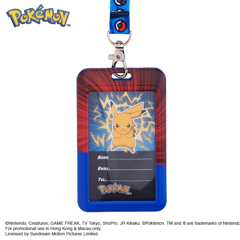 Pokémon Plastic Card Holder w/ Neck Strap 証件套連頸繩