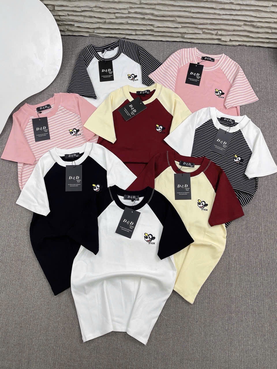 D&D T卹系列  * 卡通印花插肩袖T卹