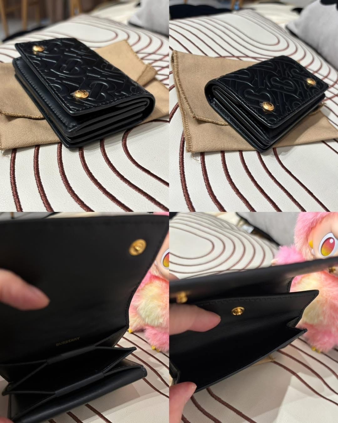 Burberry TB Card Case 黑色小牛皮 100%Authentic,unused✅dust bag