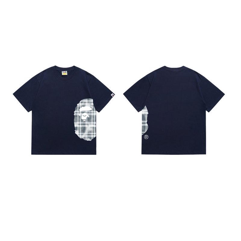 Bape Check Big Ape Head Tee